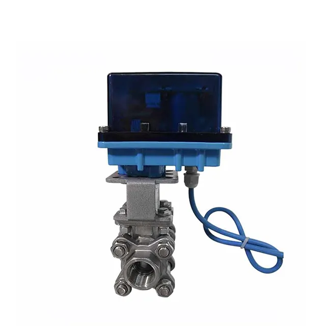 Миниатюрный взрывоустойчивый электрический трёхкомпонентный шаровой клапан 1