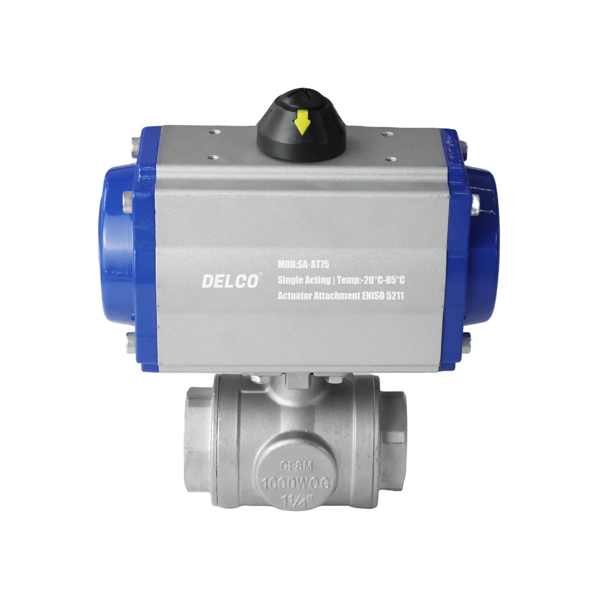 Pneumatic 3-Way Ball Valve 4