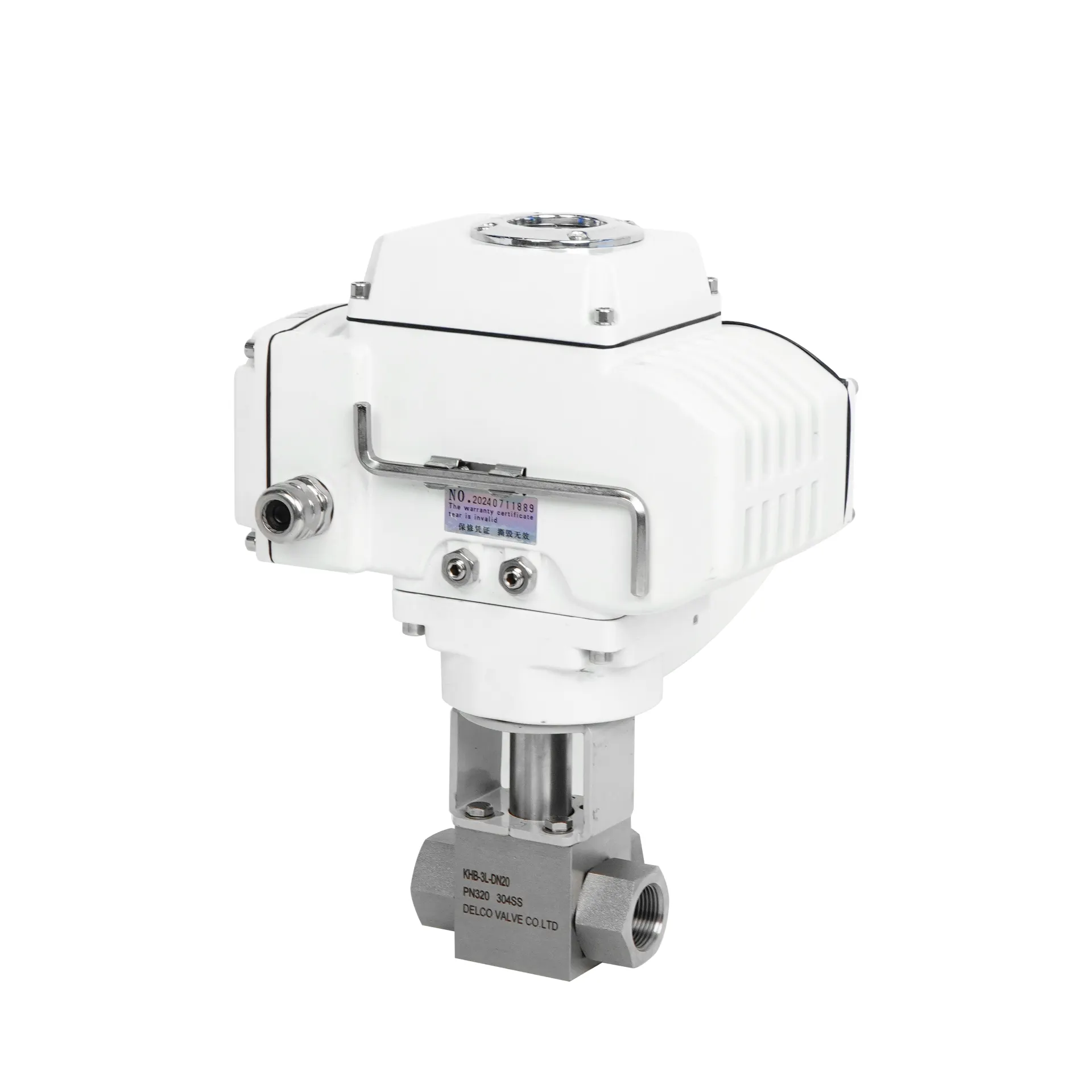 Электрический 3-ходовой шаровой кран высокого давления 2