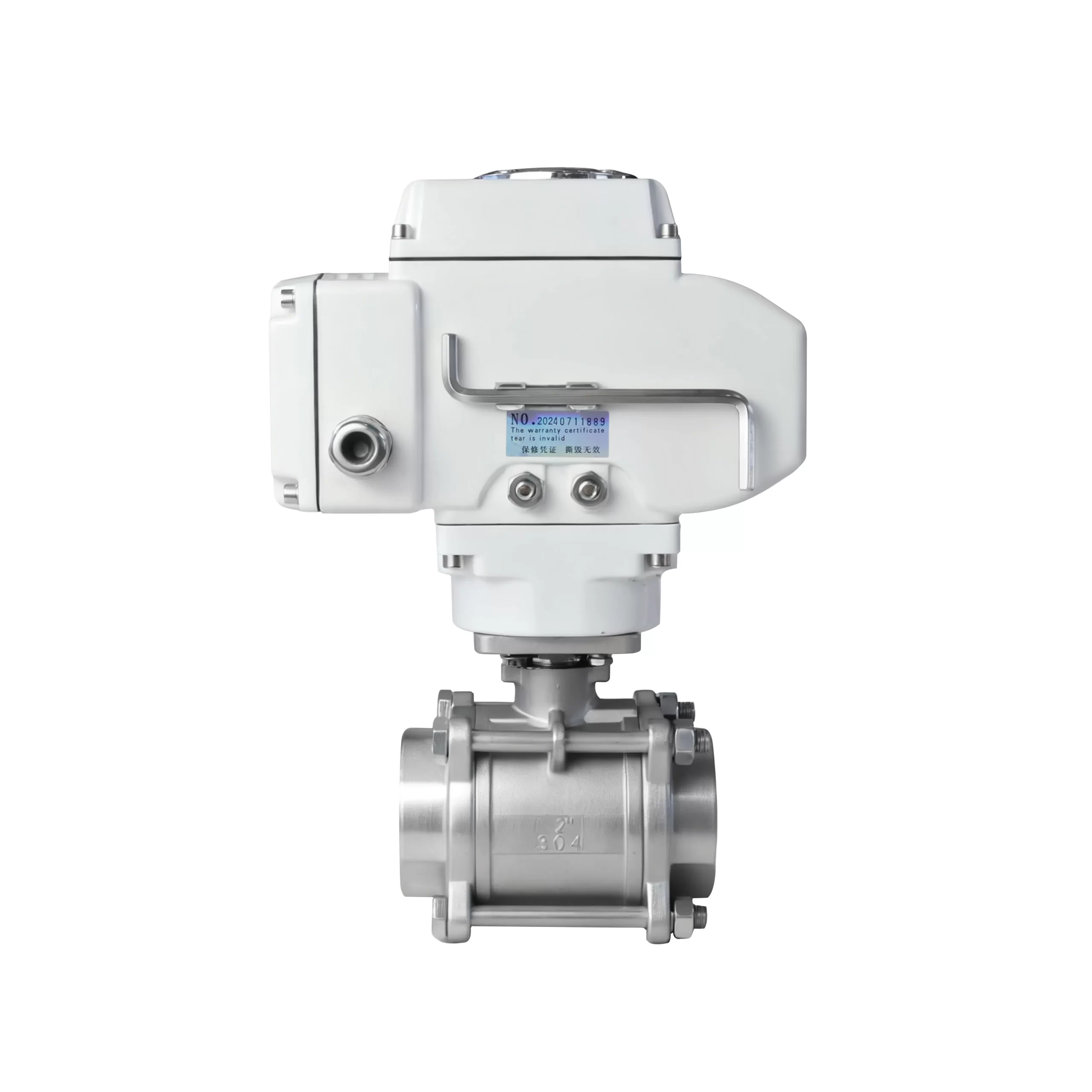 DK55-3PS Electric 3-Piece Threaded Ball Valve 4