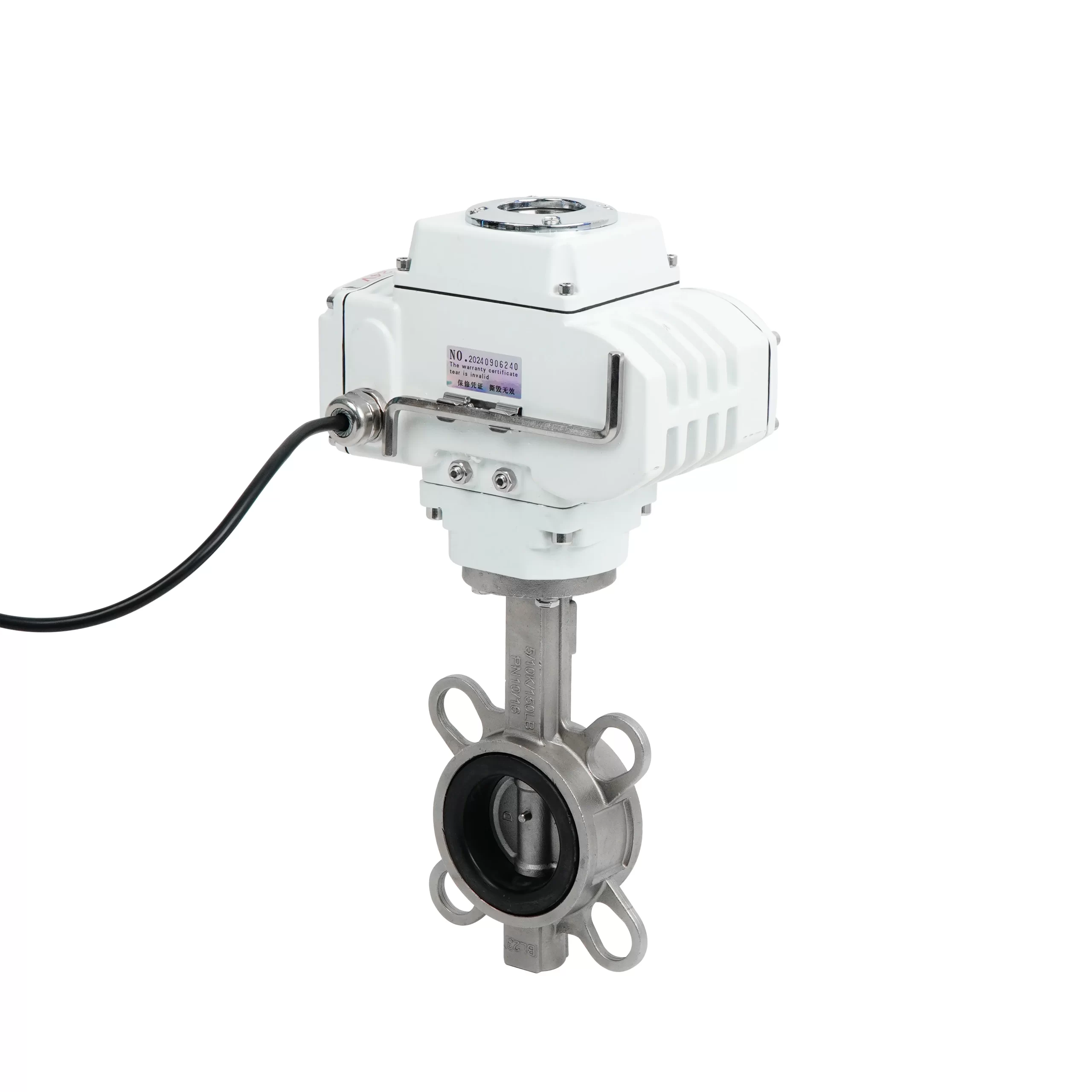 DK56-WS-S Electric Stainless Steel Wafer Butterfly Valve 1