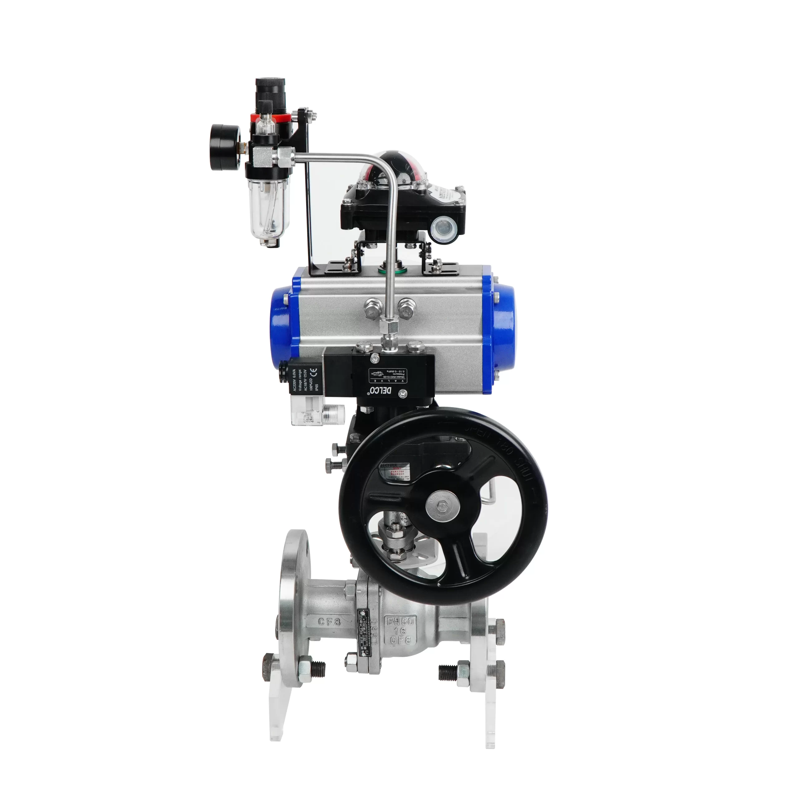 DK66-2PF Pneumatic Flange Ball Valve 4