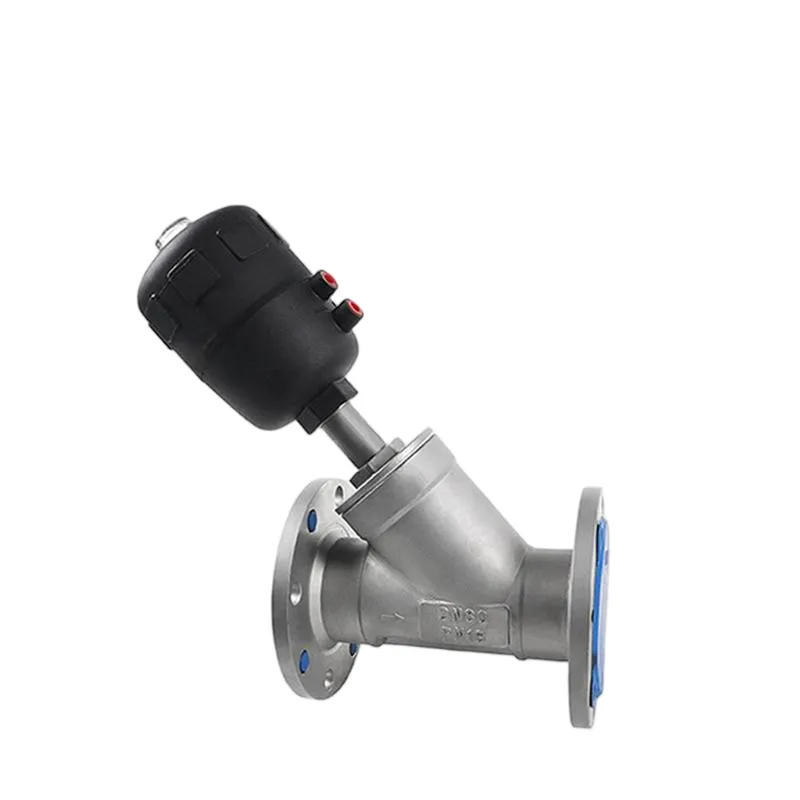 DK17D Pneumatic Flanged Angle Seat Valve 6