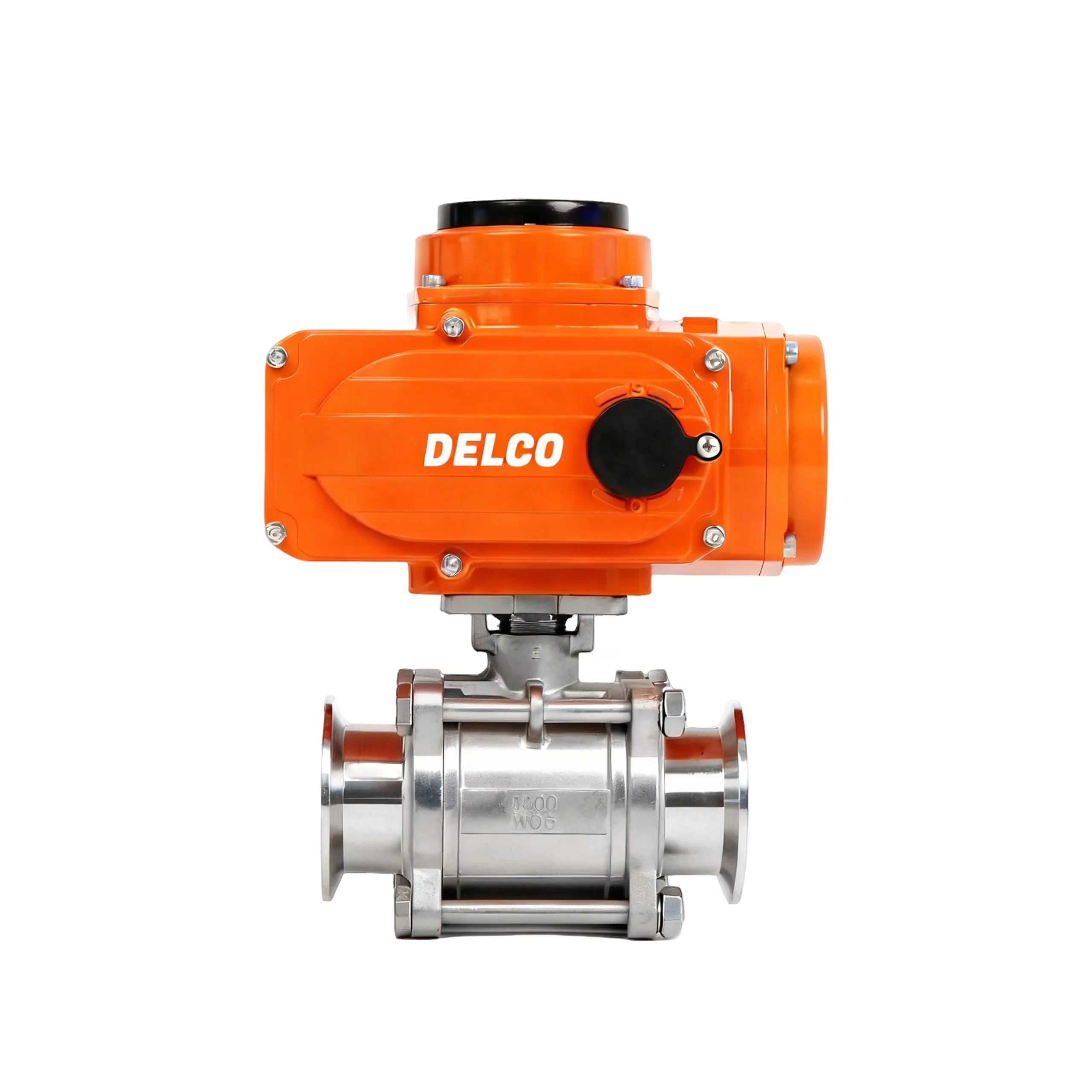 IP67-DK55-3PS-WK Electric Three-Piece Sanitary Clamp Ball Valve 1