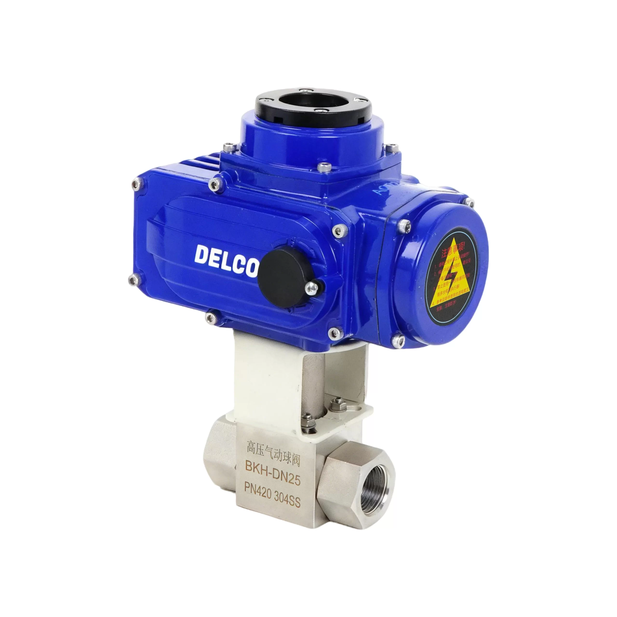 IP67-DK55-HG Electric High-Pressure Two-Way Ball Valve 5