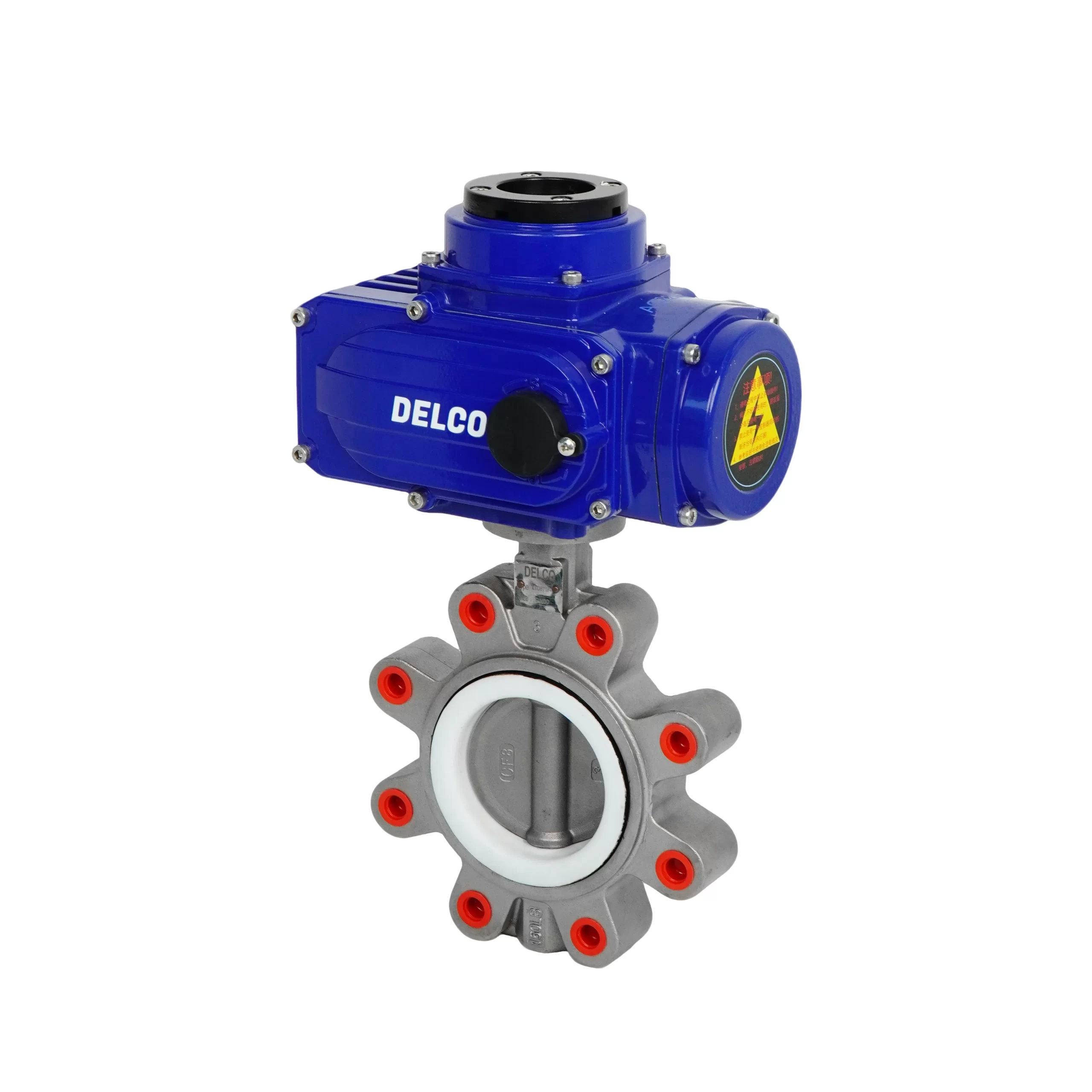 IP67-DK56-LBS Electric Lug Type Stainless Steel Butterfly Valve 4
