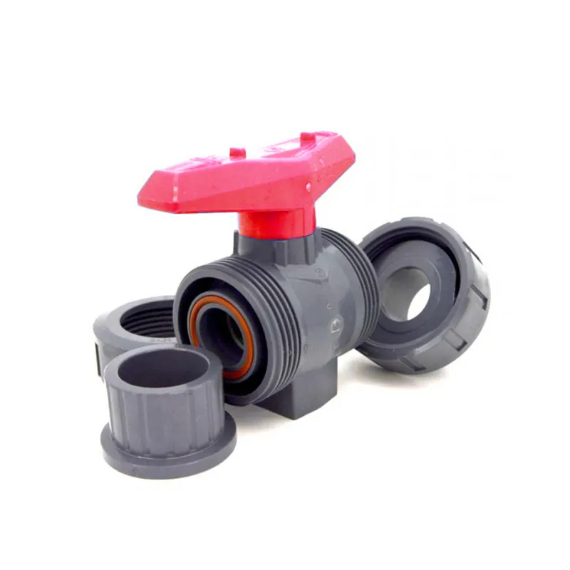Manual two-way plastic flange ball valve 2