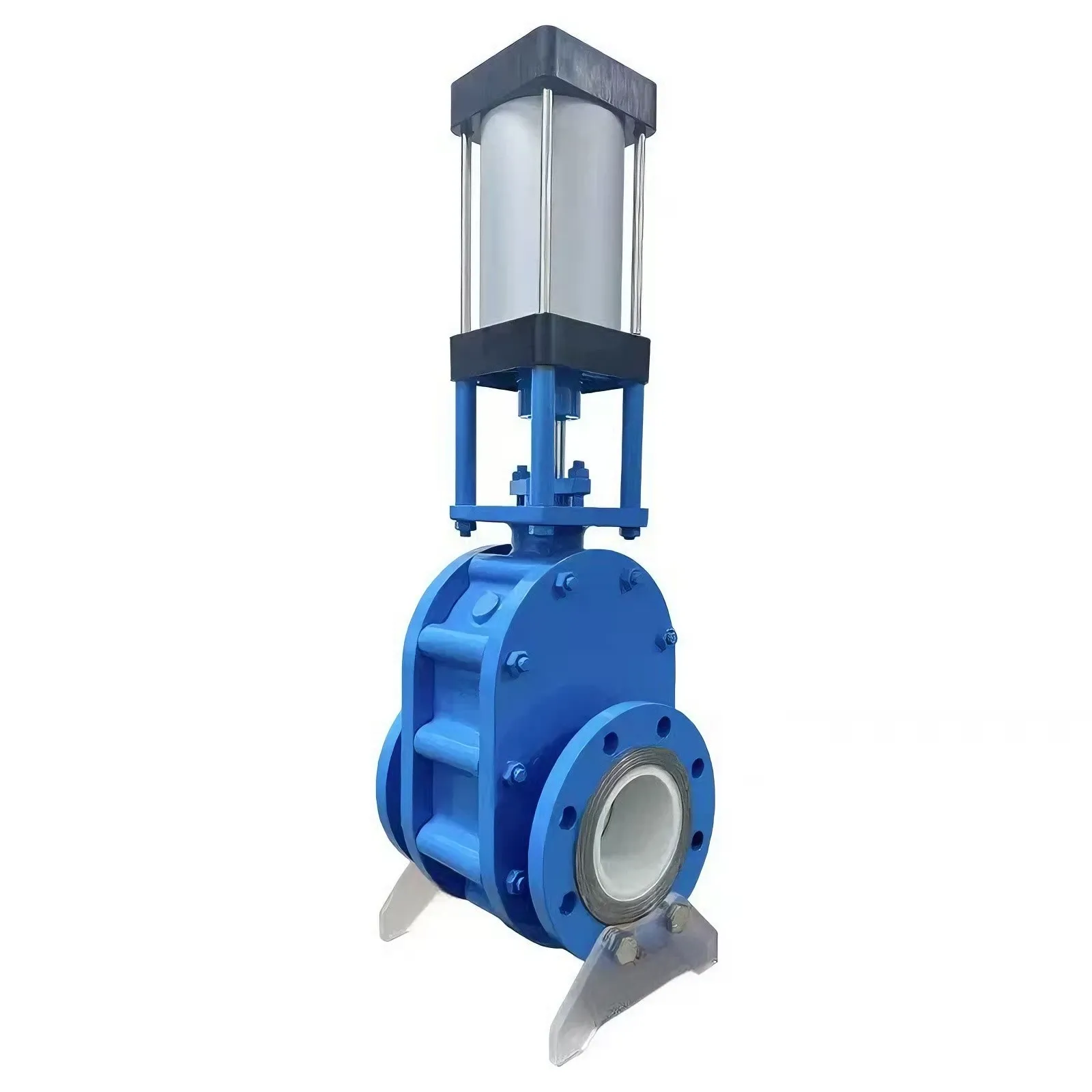 Z644TC Pneumatic Ceramic Double Disc Gate Valve 3