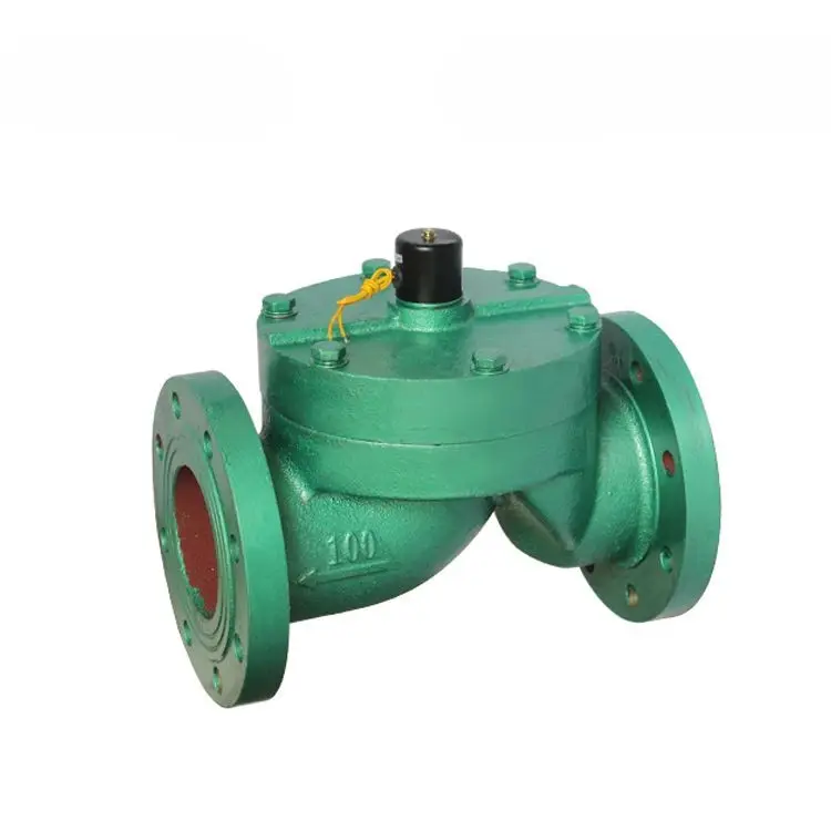Cast Iron Flanged Pilot Operated Solenoid Valve 4