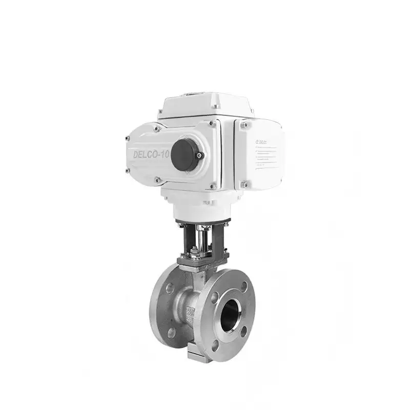 DK55-VFB Electrcic V Port Segmented Ball Valve (2