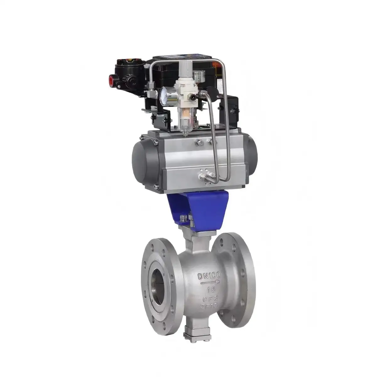 DK66-VF Pneumatic V Port Segmented Ball Valve (1)