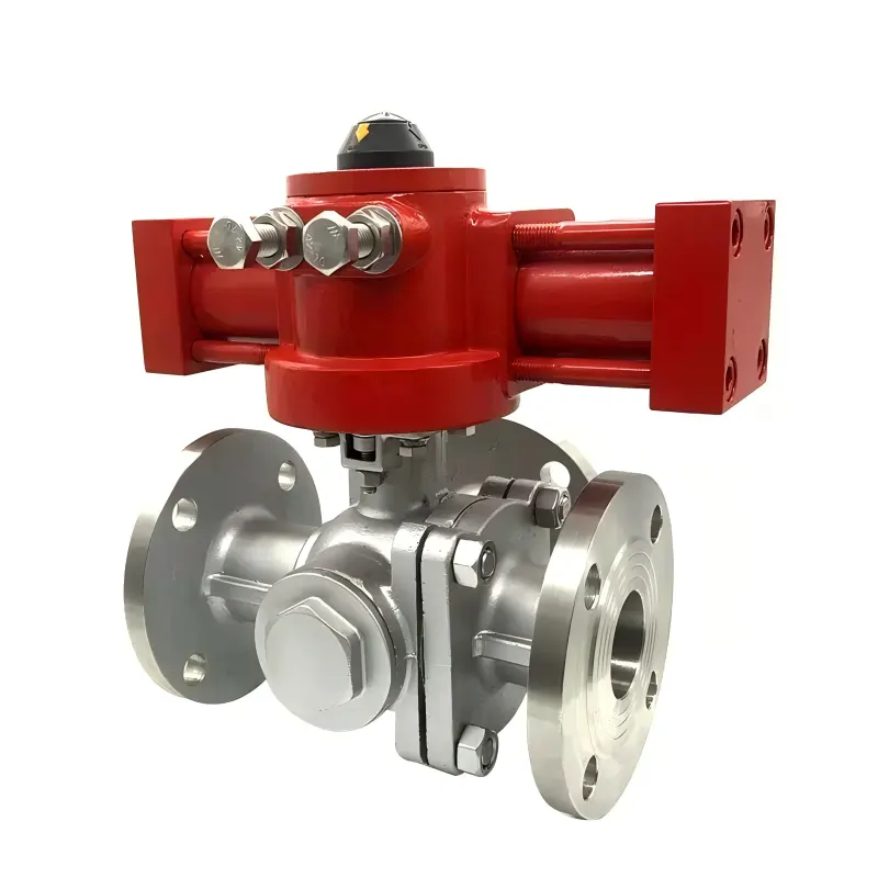 DELCO MYD-3TF 3-Way Ball Valve | Hydraulic Stainless 2
